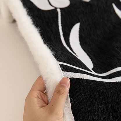 Irregular Shaped Sofa Cushion Chenille Winter