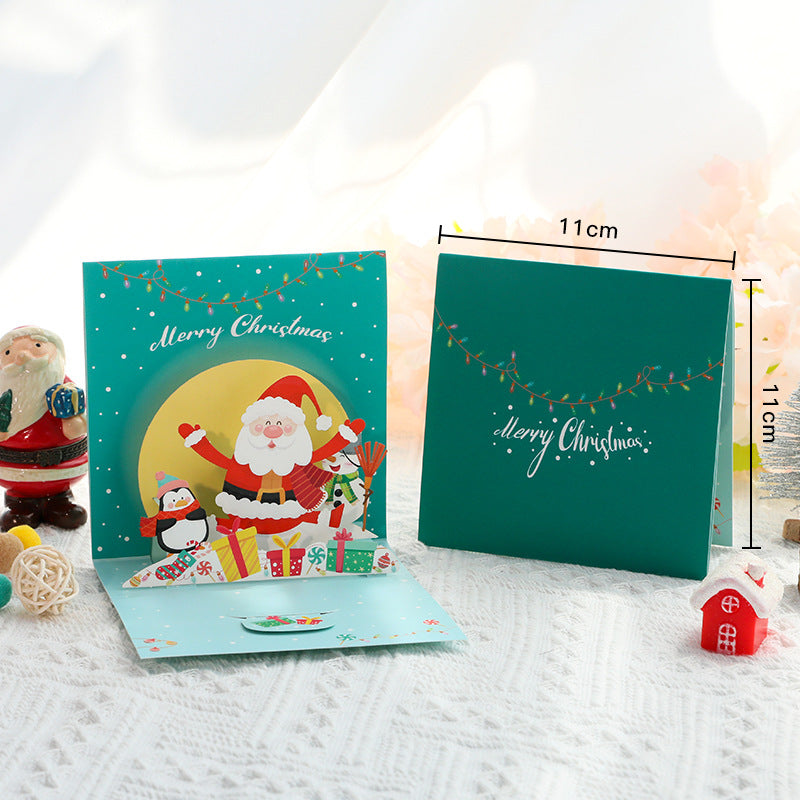 3d Christmas Greeting Card Stereo Christmas Tree Card Creative