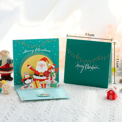 3d Christmas Greeting Card Stereo Christmas Tree Card Creative