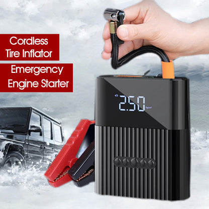 Car Emergency Start Power Supply inflate Car Tire all in one