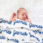 Personalized Baby Name Baby Blanket Customized Double-sided Flannel