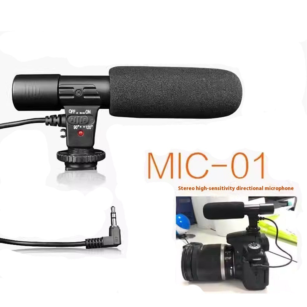Stereo Microphone Camera Professional Interview Radio