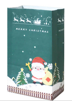 Flat Gift Wrapping DIY Baked Snack Food Packaging Paper Bag