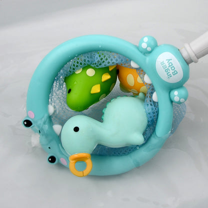 Bath Toy Dinosaur Fishing Fishing Toy Can Spray Water Pinch Called Fishing Net
