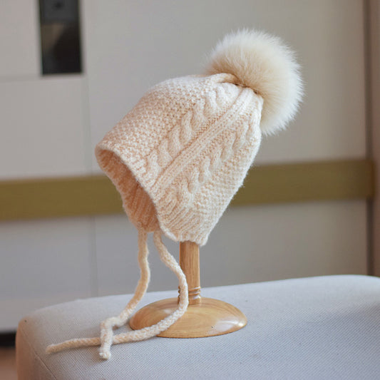 Cute Braid Woolen Cap Women