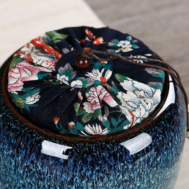 Ceramic Creative Pu'er Tieguanyin Tea Fruit Storage Jar
