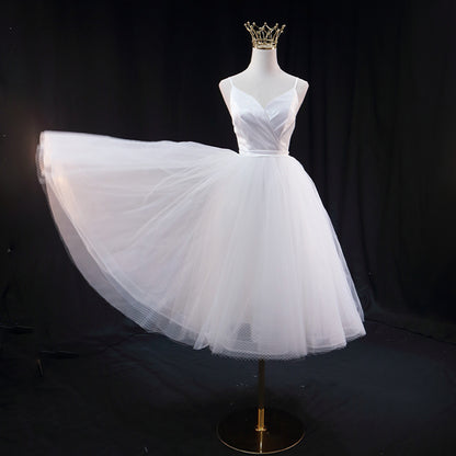 Slim Fit And Fashionable Strap Travel Photography Light Wedding Dress