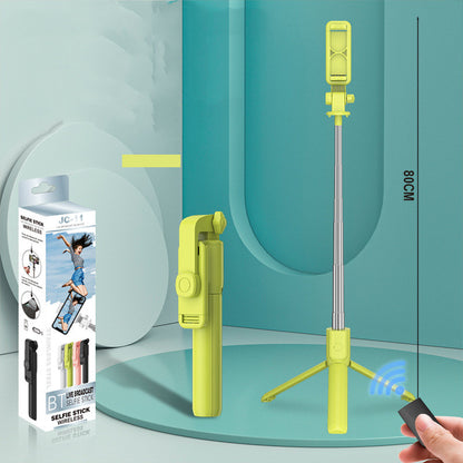 Mobile Phone Bluetooth Self Timer Rod Extension With Fill Light