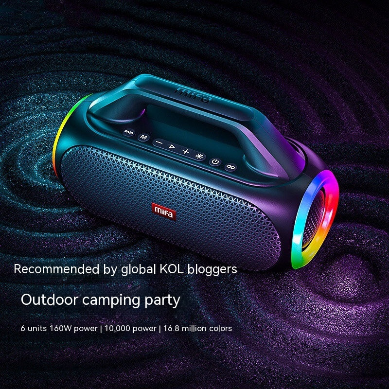 Colorful Bluetooth Speaker High Power Extra Bass Portable Portable Outdoor Sound Box