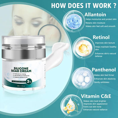 Skincare Cream Silicone Scar Cream Gel Refreshing And Non-Sticky 50ml