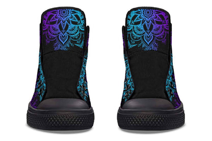 Printed Couple High Top Canvas Shoes