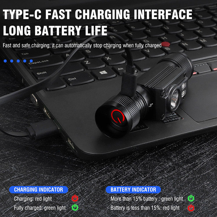 USB-C Fast Outdoor High Power Aluminum Alloy Torch