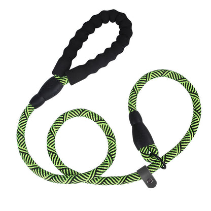 Dog Nylon Tow Rope Pull-resistant P Chain Round Rope Walking Single Dog Leash Dog Chain