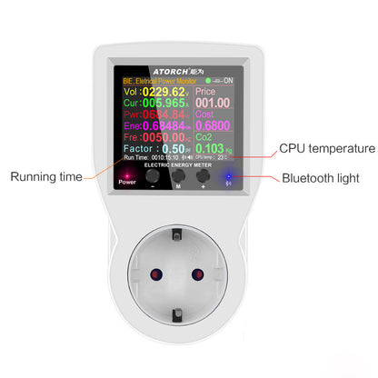 220V AC EU Socket Plug Power Digital
