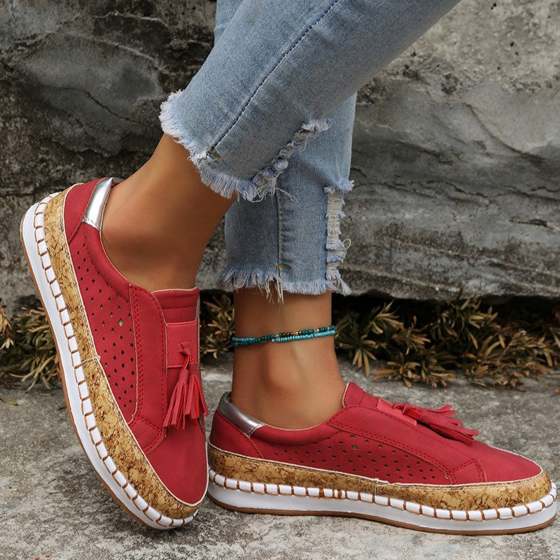 Tassel Flats Loafers Women Casual Cozy Shoes - FLIPSTYLEZLLC