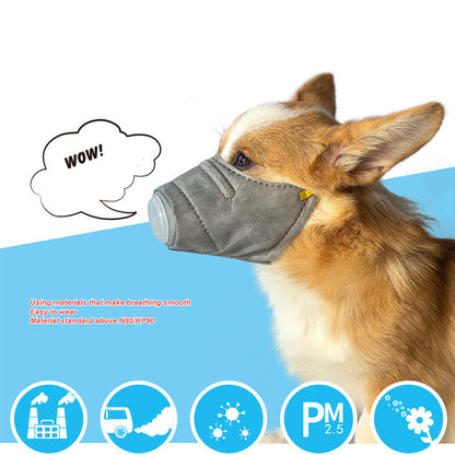 Dogs Anti-fog Haze Masks Anti Dust Gas Pollution Muzzle Dog Soft Face Cotton Mouth Mask Pet Respiratory PM2.5 Filter Pet Products