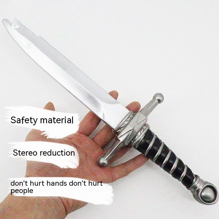 Simulation Small Dagger Sword Soft Rubber Weapon Model