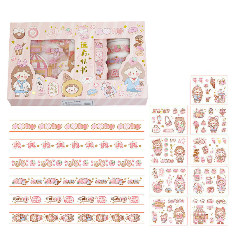 Hand Account Sticker Tape Gift Box Set