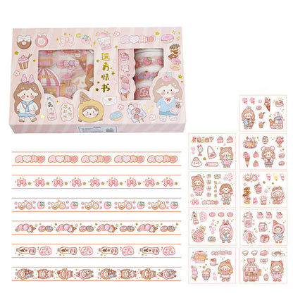 Hand Account Sticker Tape Gift Box Set