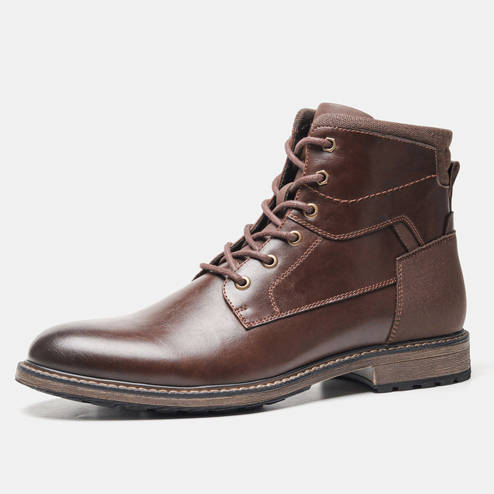 Men's Outdoor Tooling Retro High-top Leather Boots