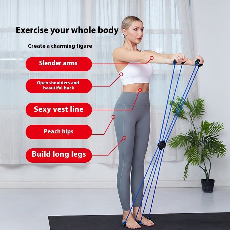 Multi Functional Eight Character Puller For Shoulder Fitness