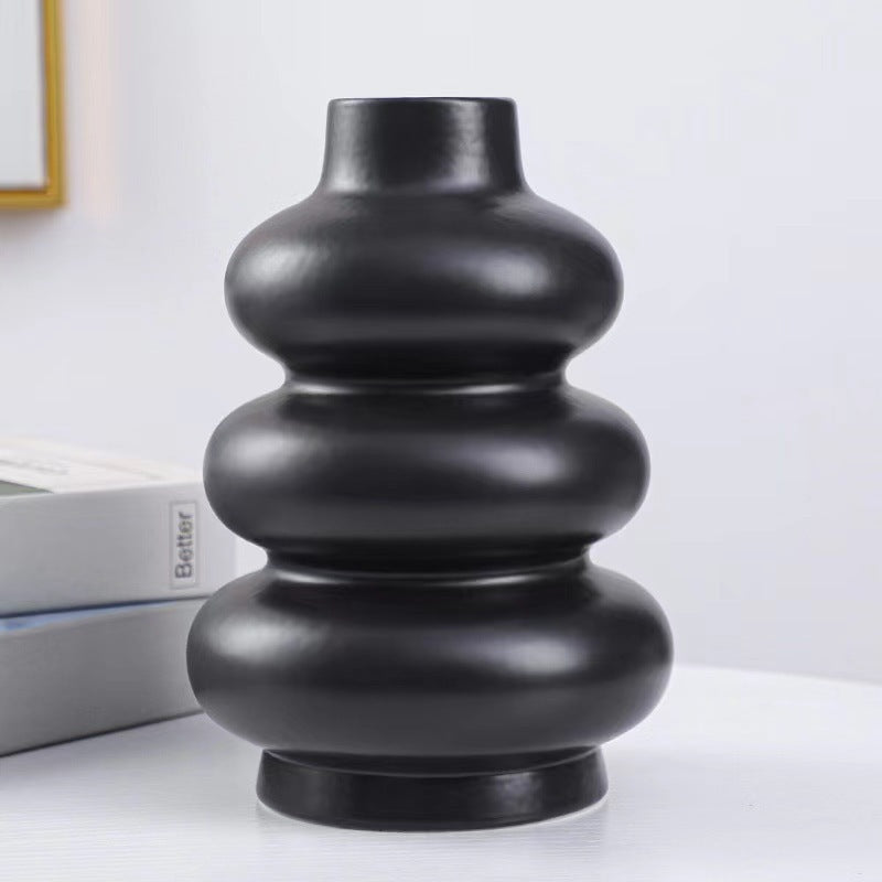 Simple Ceramic Vase Ornaments Dried Flowers Living Room Home