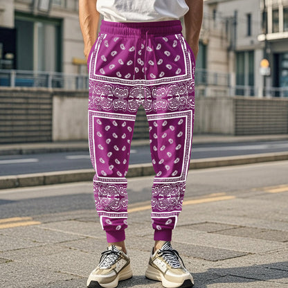 Men's 3D Printing Fashion Track Pants