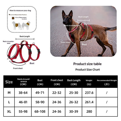 Dog Leash Anti-Pull Harness For Medium- To Large-Sized Dogs