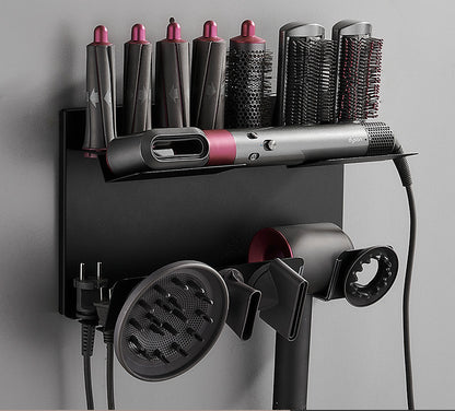 Curling Rod Storage Rack Free Punch Wall-mounted