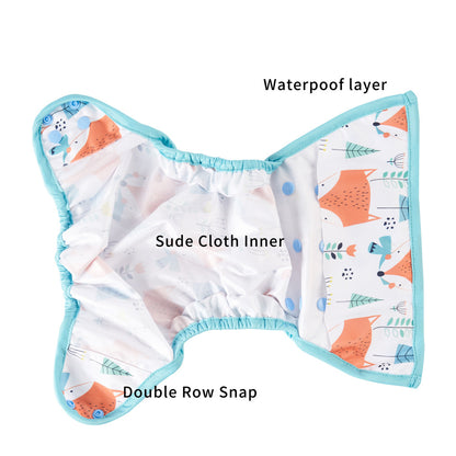 Printed Waterproof And Breathable Baby Cloth Pocket Cover