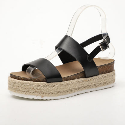 Platform Sandals Women Summer Mid-heel Platform Heel Fashion Women's Shoes