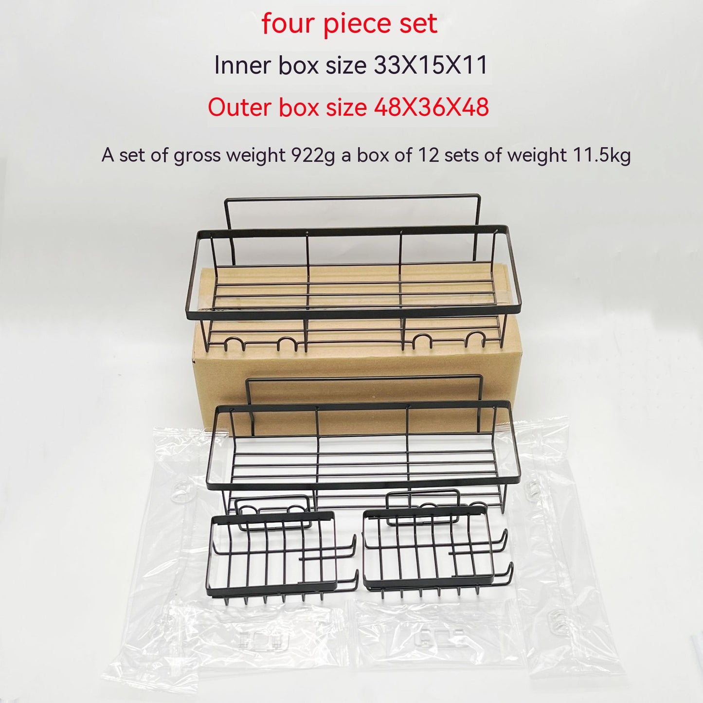 Punch-free Household Toilet Iron Toiletries Wall Storage Shelf