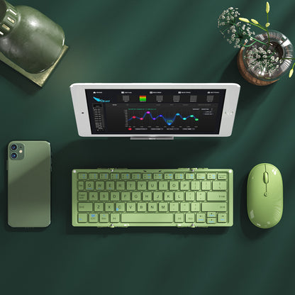 Three-folding Bluetooth Keyboard Tablet Dedicated To Connect To Mobile Phone