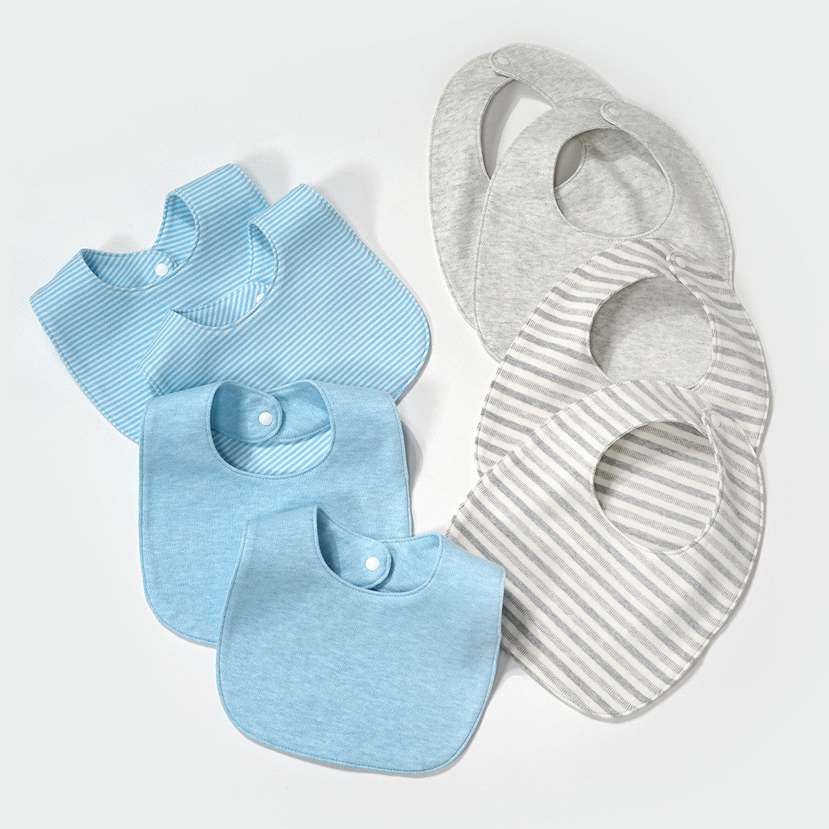 Fashion 8-piece Set Of Baby Drool Towel In Solid Color