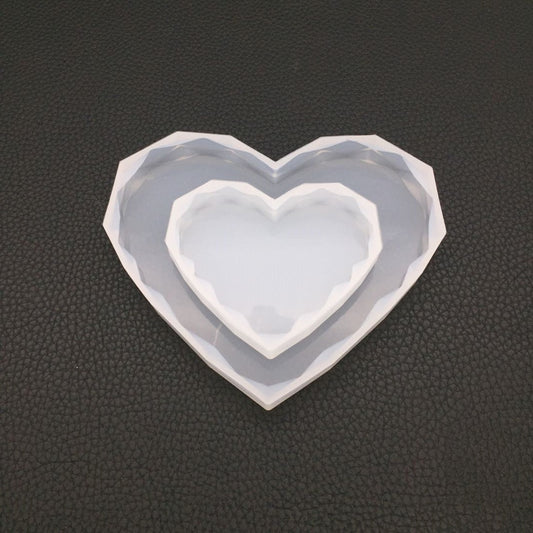 Crystal Epoxy Love Diamond Swing Table Mould