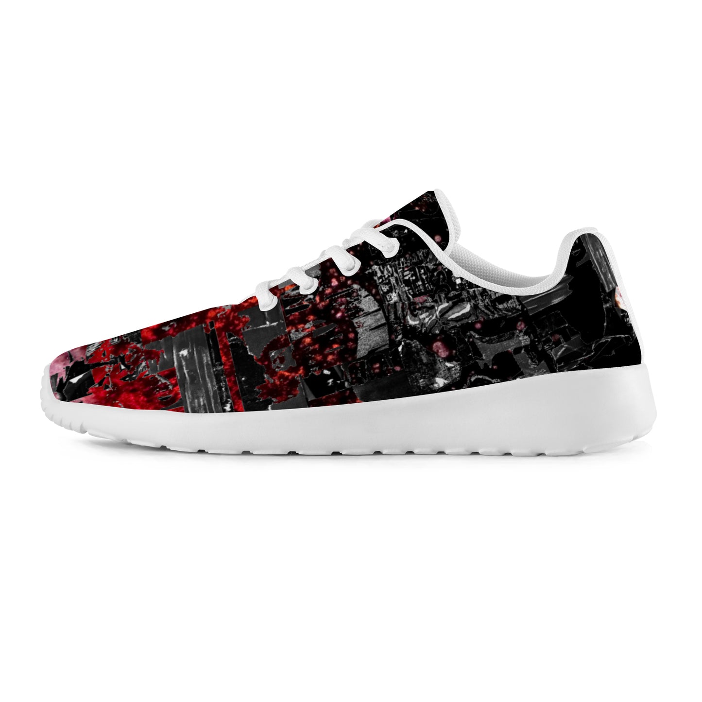 New Red splatter design DESIGNS BY KIEKIE Men's Athletic Shoes