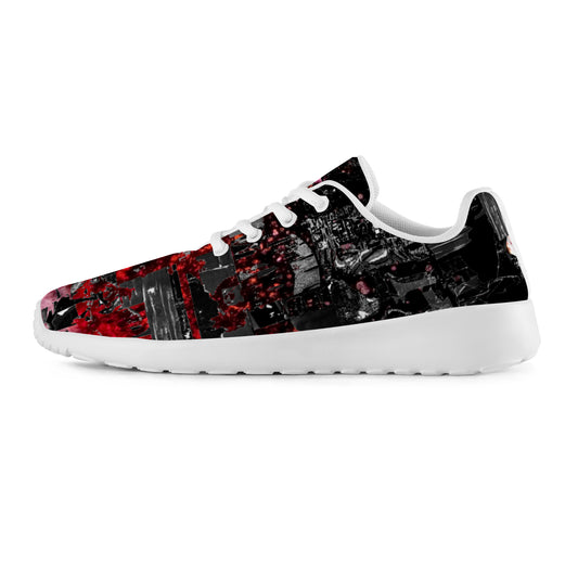 New Red splatter design DESIGNS BY KIEKIE Men's Athletic Shoes