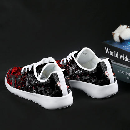New Red splatter design DESIGNS BY KIEKIE Men's Athletic Shoes