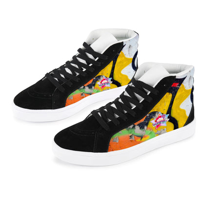 Capricornus High Top Splicing Canvas Women's Shoes (Model 037)