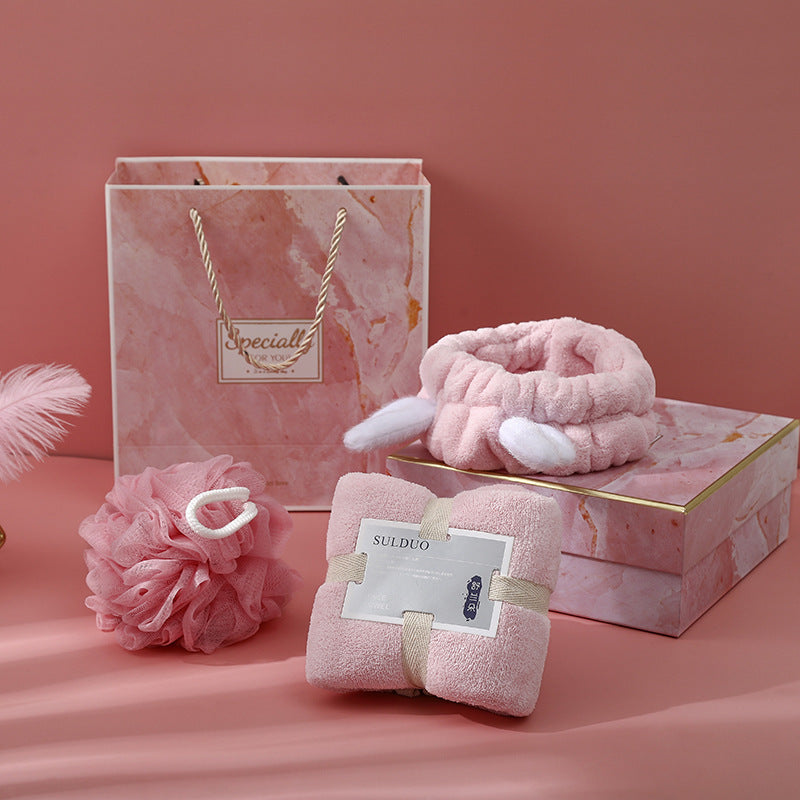 Deer Antler Three Piece Towel Gift Box Set