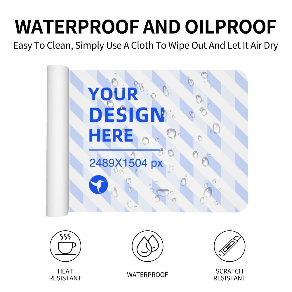 14x24in Horizontal Medium Leather Waterproof Keyboard Pad