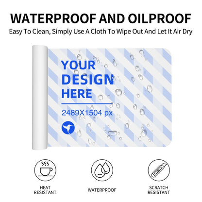 14x24in Horizontal Medium Leather Waterproof Keyboard Pad