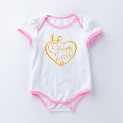 Summer new men's and women's baby triangle romper
