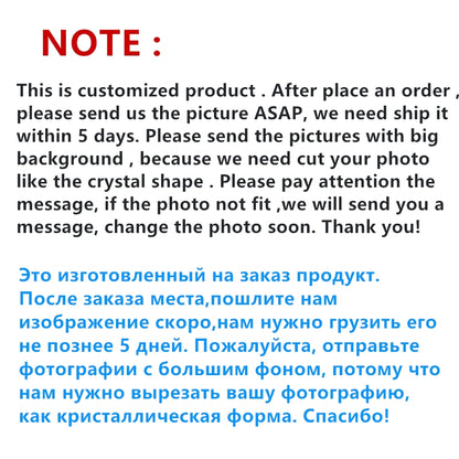 Iceberg crystal photo customization