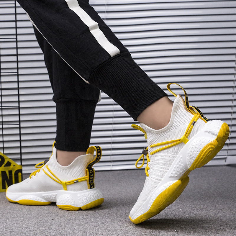 Real fly knitted men's shoes