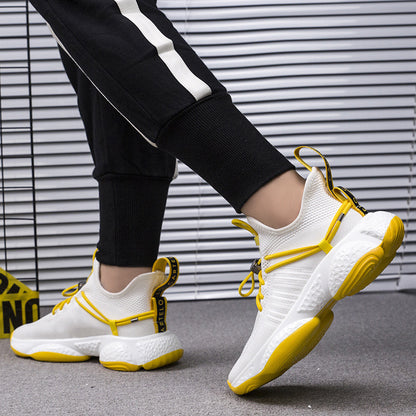 Real fly knitted men's shoes