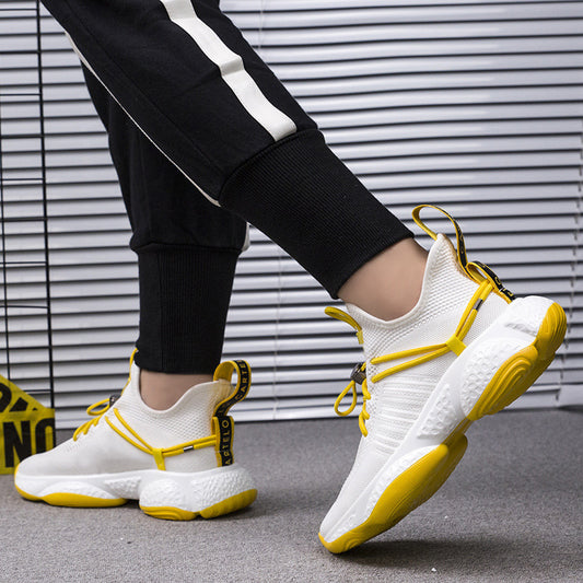 Real fly knitted men's shoes