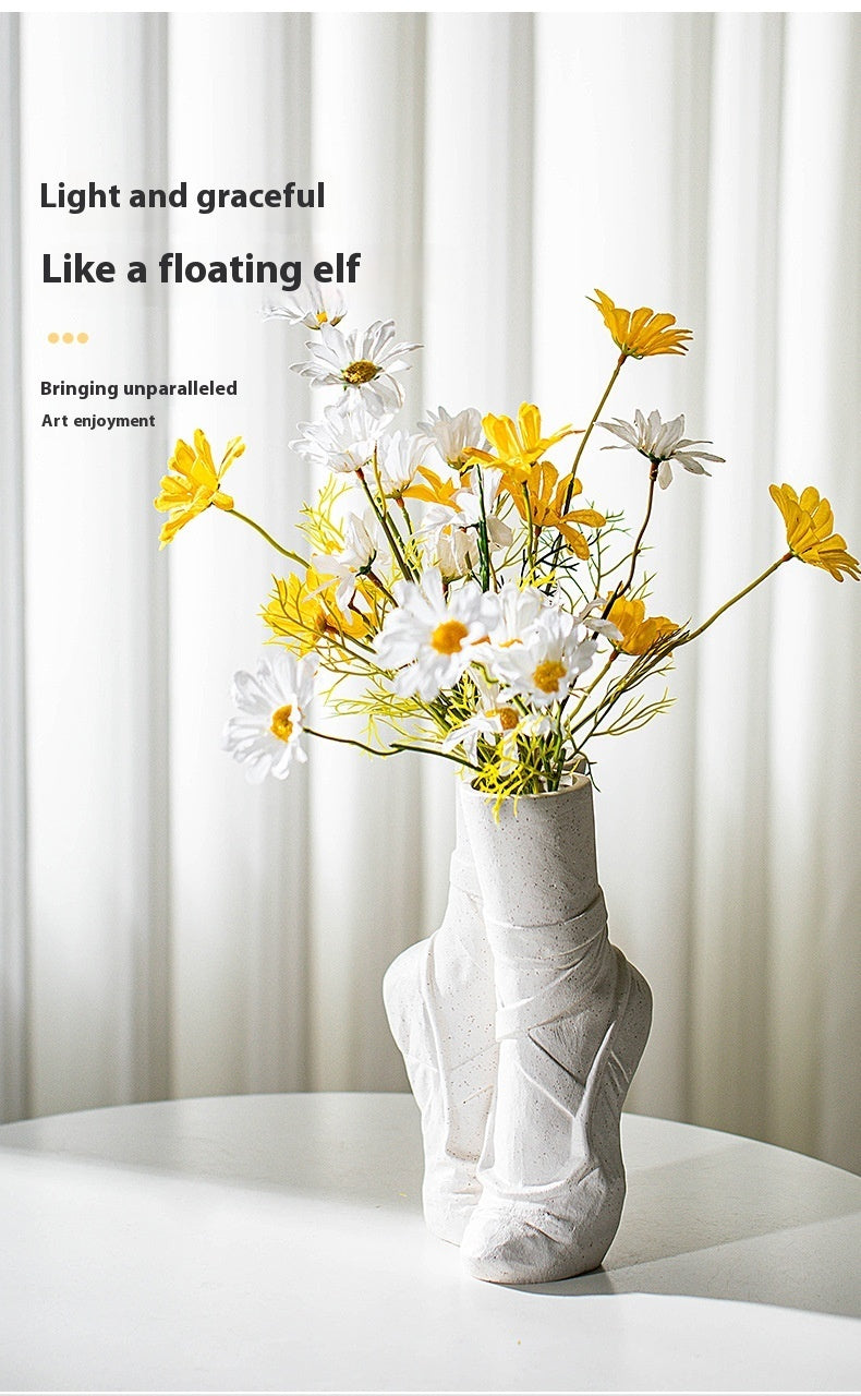 Ceramic Vase Modern Minimalist Furnishings Decoration Hydroponic Dried Flower Crafts