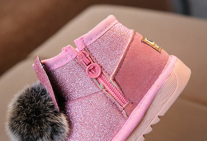 Semi-baby Non-slip Soft-soled Cotton Shoes Warm Winter Shoes