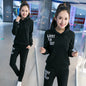 Korean Plus Size Plus Cashmere Casual Sportswear Suit